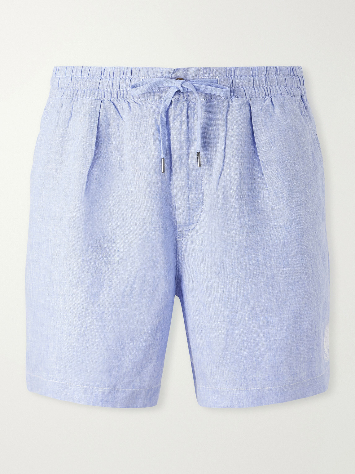 Polo Ralph Lauren - Wimbledon Straight-Leg Linen-Woven Shorts - Blue