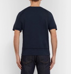 Velva Sheen - Loopback Cotton-Jersey T-Shirt - Navy