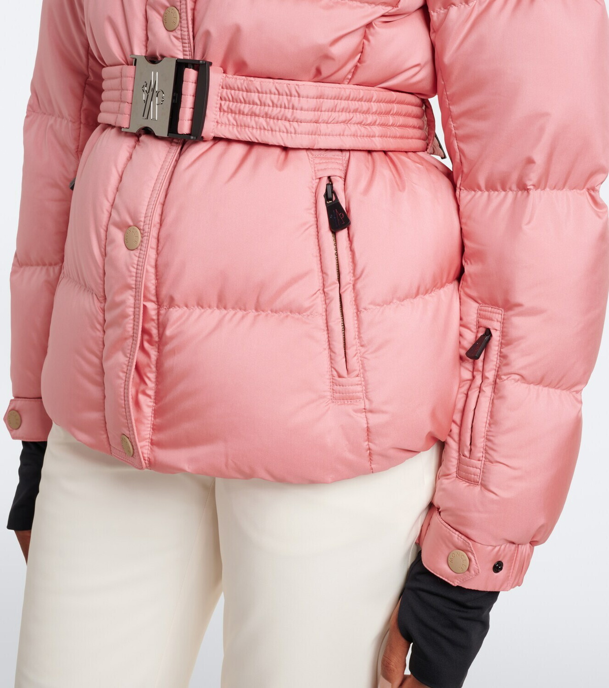 Moncler Grenoble Karshi belted down ski jacket