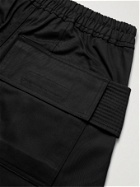 Rick Owens - Gethsemane Creatch Cotton-Twill Drawstring Cargo Trousers - Black