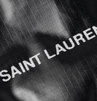 SAINT LAURENT - Logo-Print Glossed Nylon-Ripstop Trifold Wallet - Black