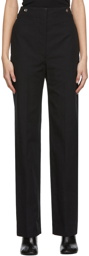LEMAIRE Black High Waisted Trousers