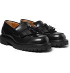 Mr P. - Jacques Fringed Leather Loafers - Black