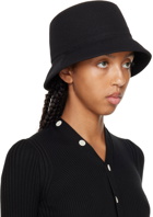 CFCL Black Mesh Knit Beach Hat