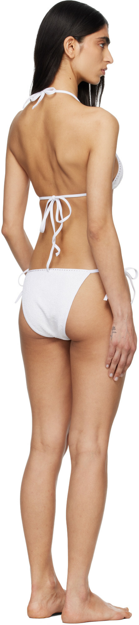 Hunza G White Gina Swarovski Bikini