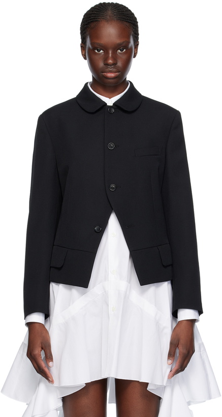 Photo: Comme des Garçons Comme des Garçons Black Peter Pan Collar Jacket