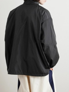 Balenciaga - Oversized Logo-Print Colour-Block Shell Jacket - Black