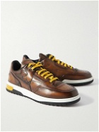 Berluti - Scritto Venezia Leather Sneakers - Brown