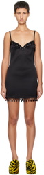 SIMONMILLER Black Beaded Minidress