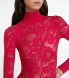 Alaïa Lace turtleneck bodysuit