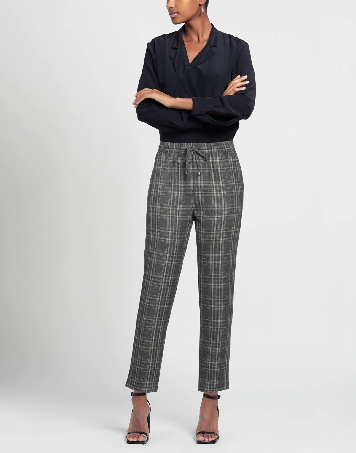 Manila Grace Womens Pants in Grey