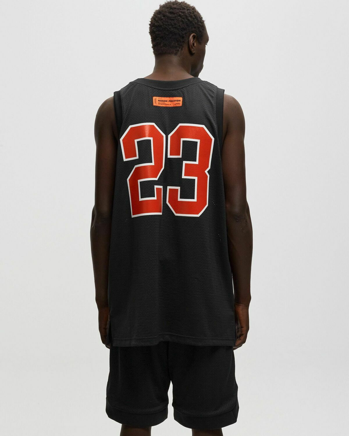 Heron Preston 23 Basketball Tank Top Black Jerseys Heron Preston