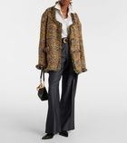 Etro Pleated wool-blend wide-leg pants