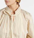 Joseph - Orton striped cotton and silk-blend shirt