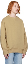 Calvin Klein Beige Relaxed-Fit Sweatshirt