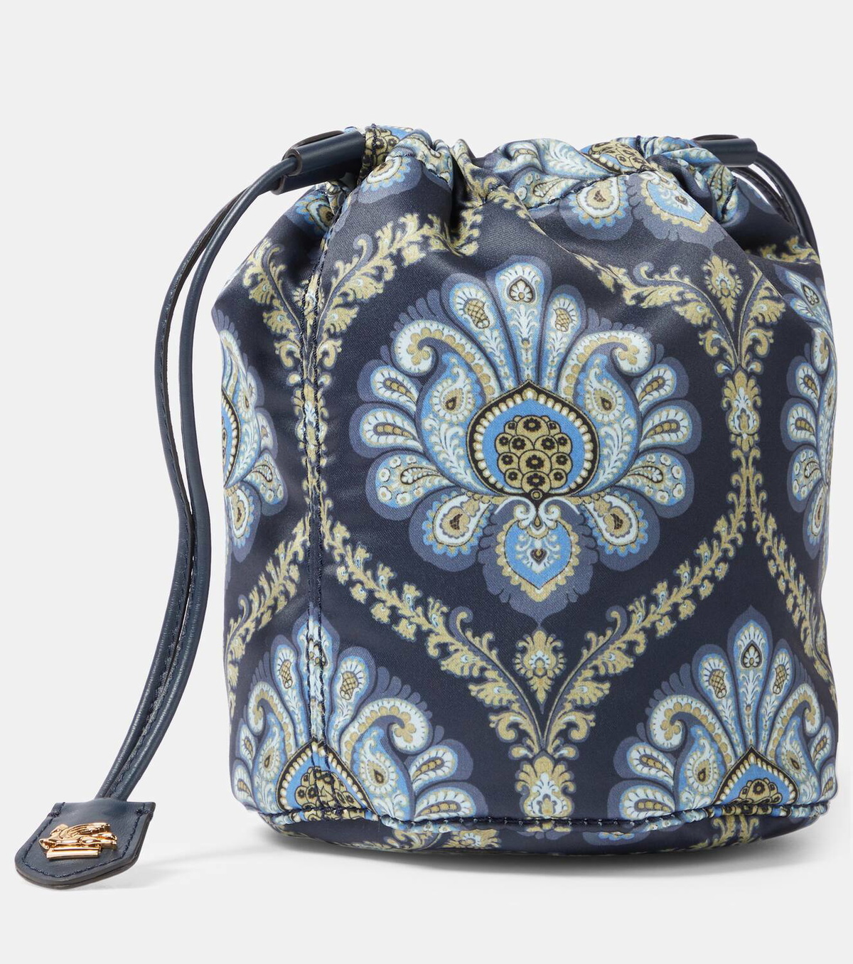 Etro Printed satin clutch