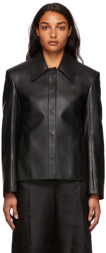 Photo: LOW CLASSIC Black Recycled Leather Jacket