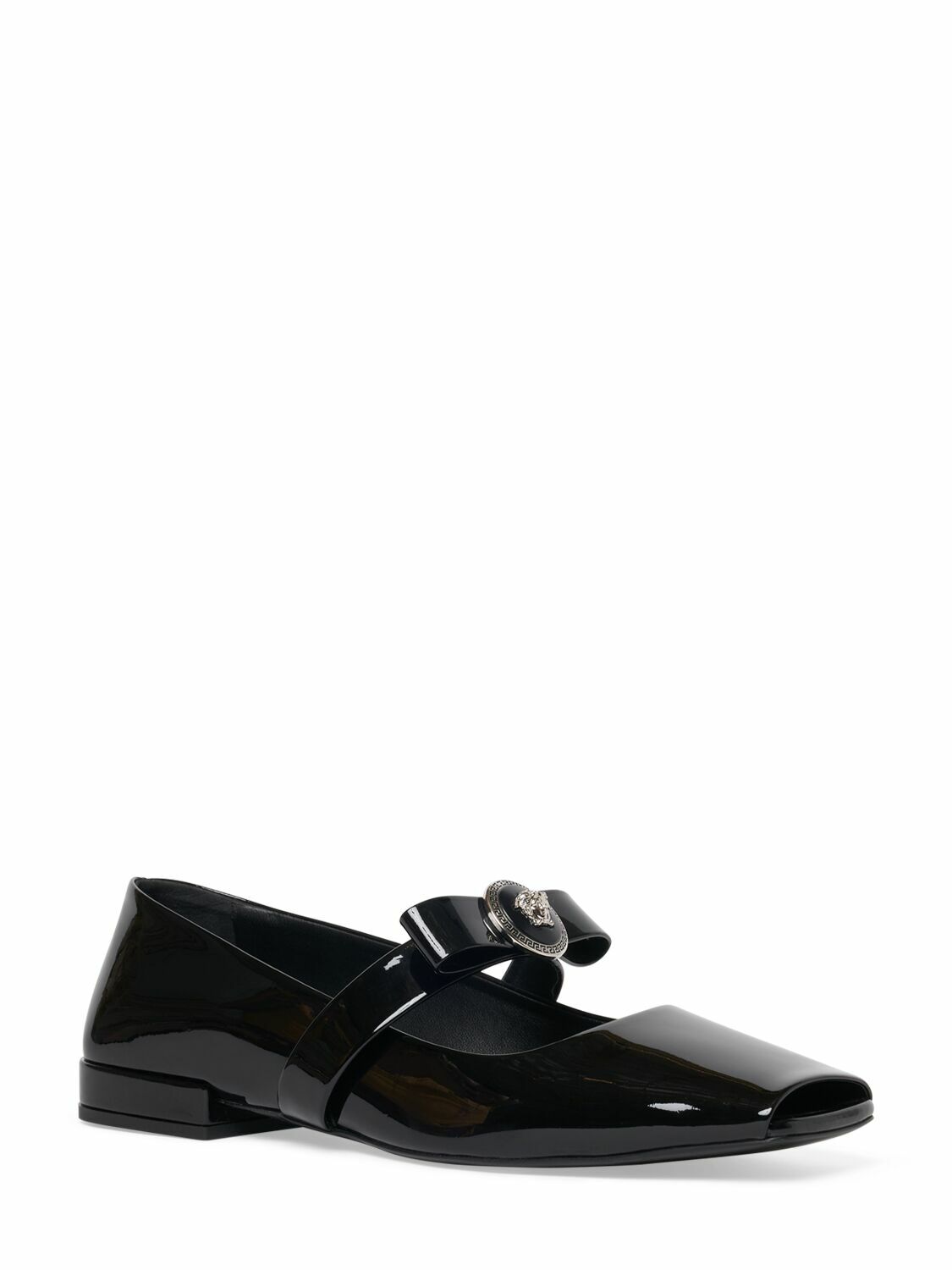 VERSACE 20mm Patent Leather Flats Versace