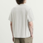 NN07 Men's Jett Embroidered T-Shirt in Grey Melange