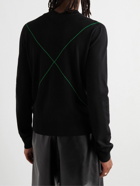 Bottega Veneta - Embroidered Wool-Blend Sweater - Black