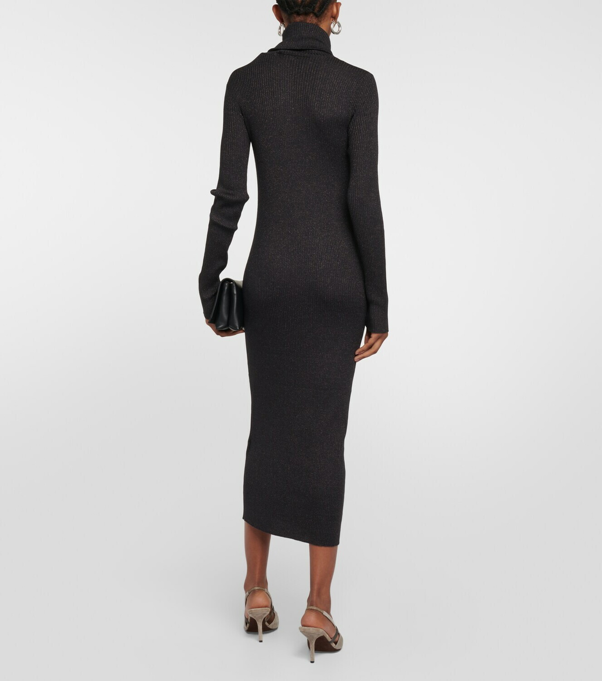 Brunello Cucinelli Cashmere and silk-blend midi dress