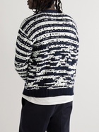 Pop Trading Company - Gilles de Brock Cotton-Jacquard Cardigan - Blue