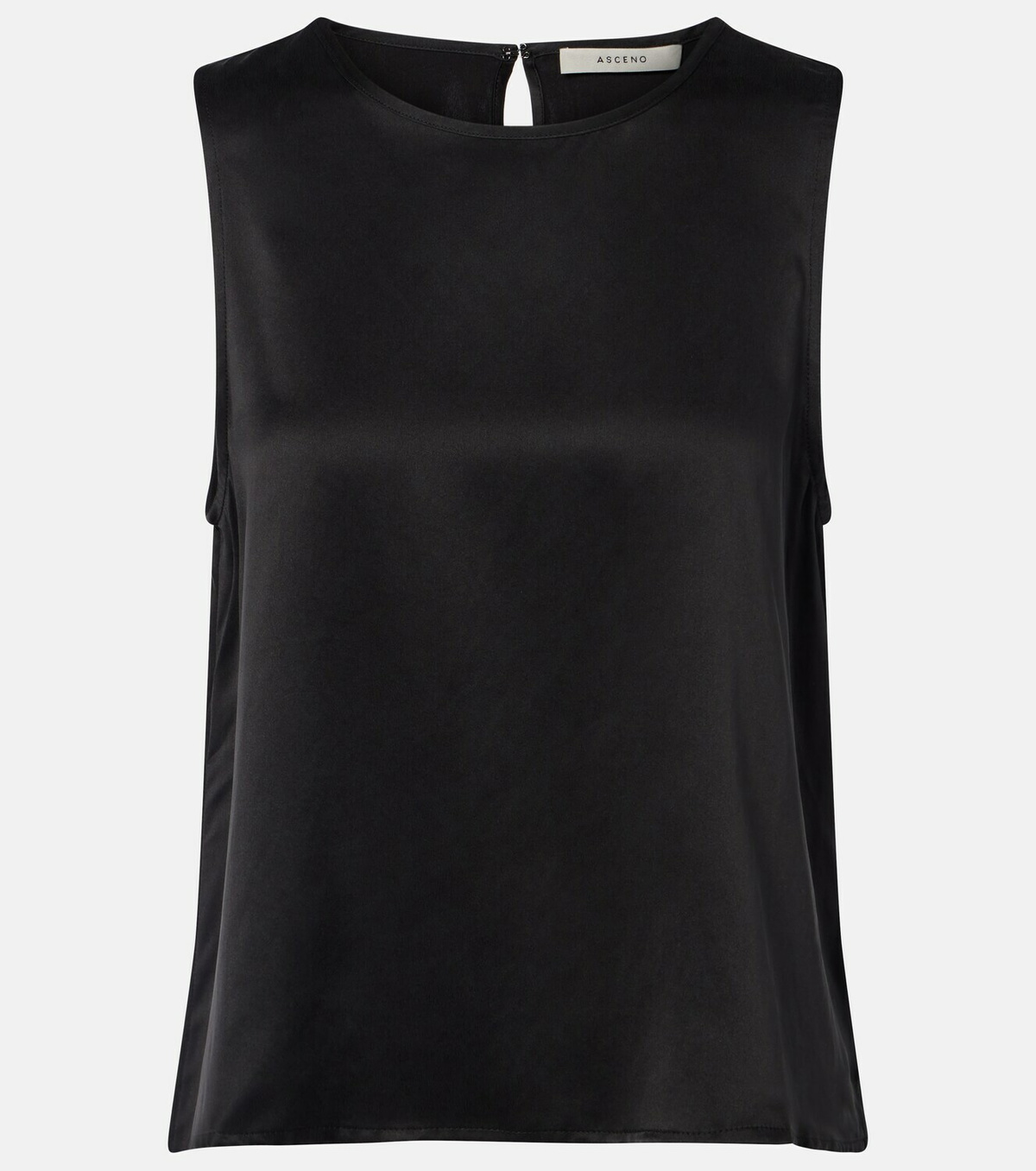 Asceno Sofia silk charmeuse tank top