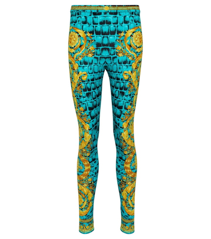 Photo: Versace Regalia Baroque jersey leggings