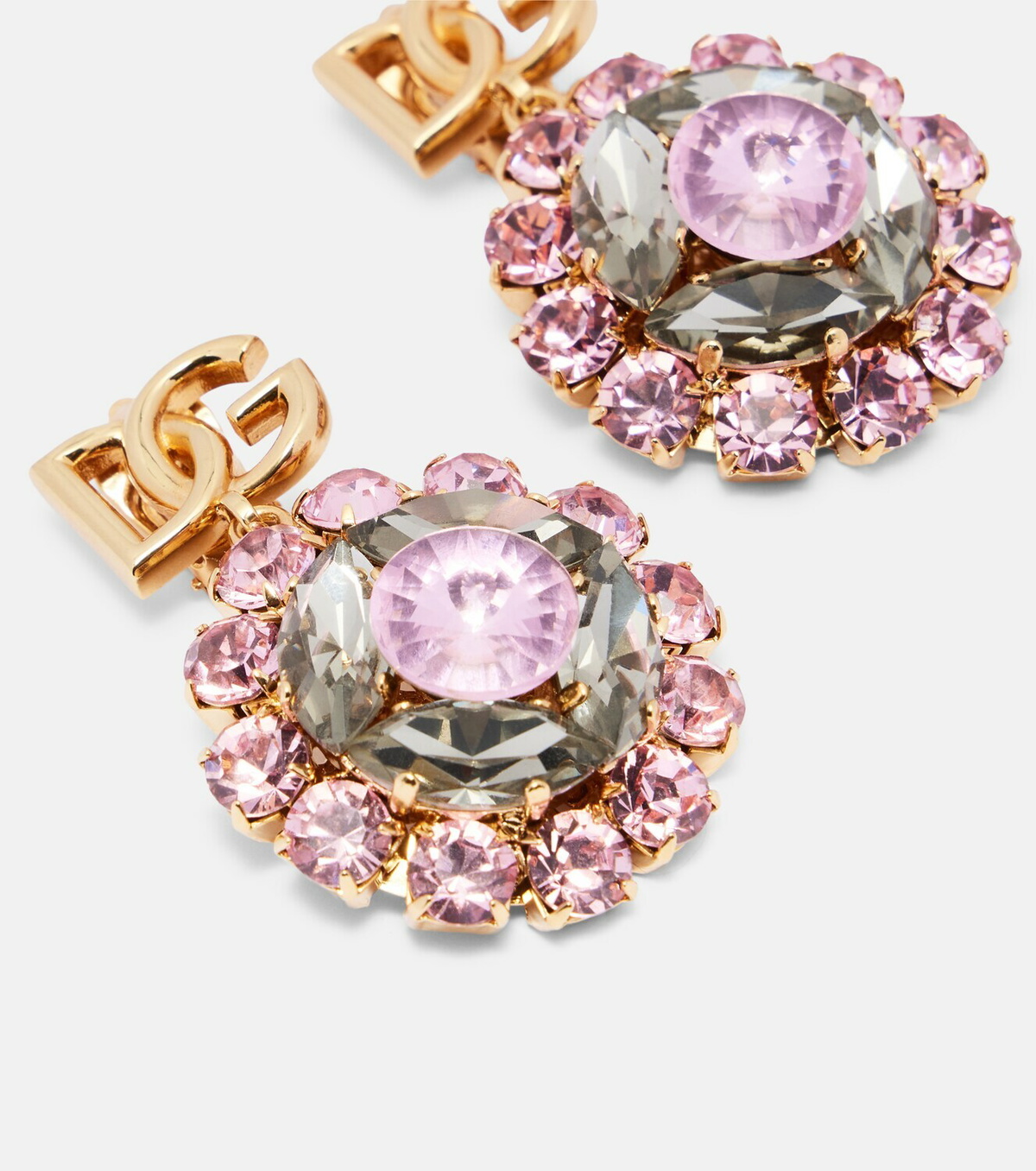 Dolce&Gabbana Re-Edition DG embellished clip-on earrings