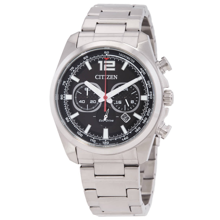 Photo: Citizen Eco-Drive Chronograph Black Dial Mens Watch CA4640-50E