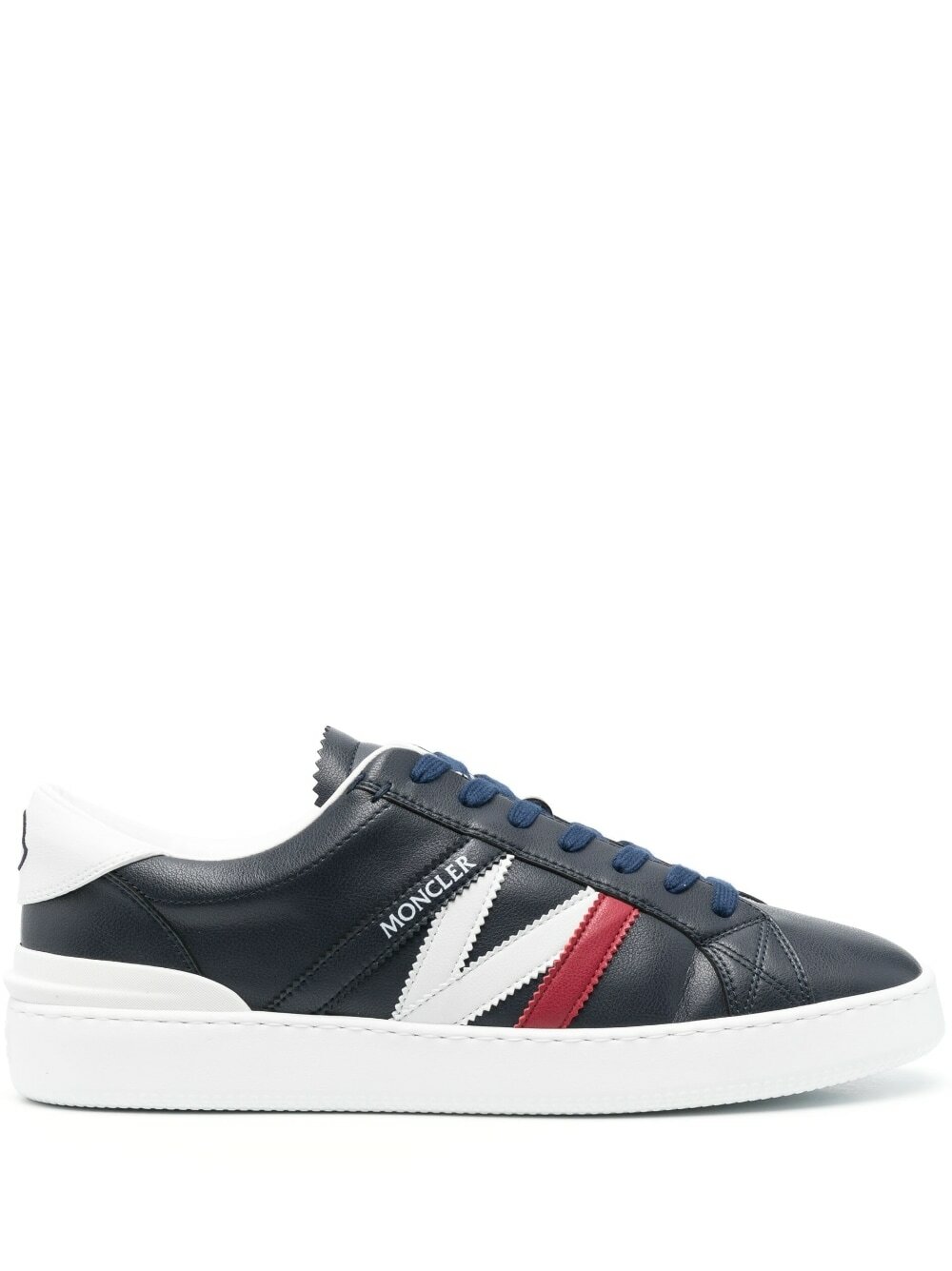 MONCLER - Monaco Low Leather Sneakers Moncler