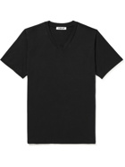 CDLP - Lyocell and Pima Cotton-Blend T-Shirt - Black