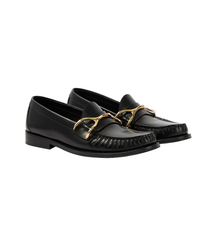 Photo: McQueen Wishbone leather loafers