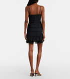 Staud Halie ruffled cotton-blend poplin minidress