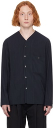 LE17SEPTEMBRE Navy Crinkled Shirt