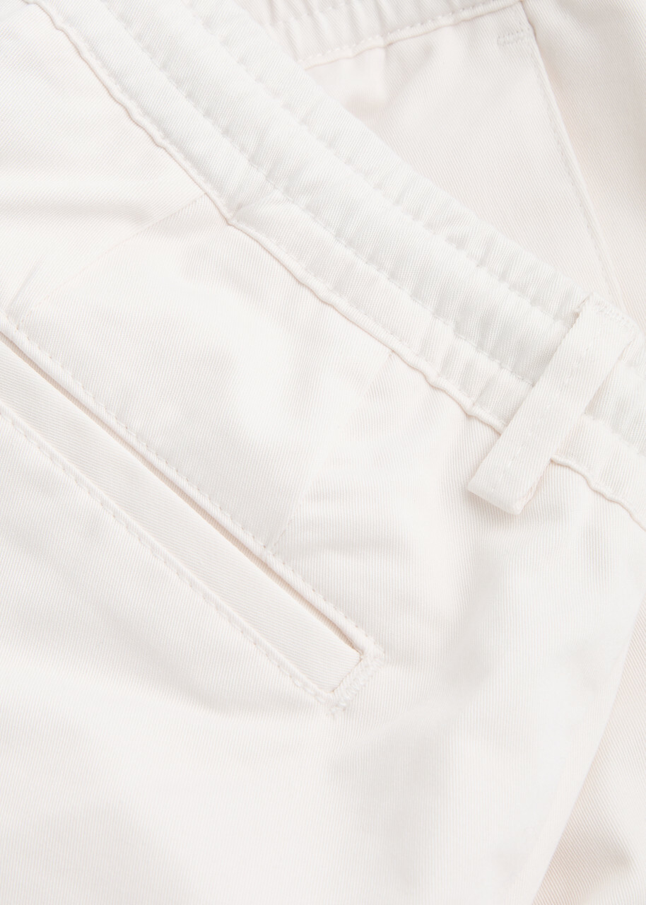 Aurélien Urban Stretch-cotton Trousers Ivory