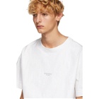 Acne Studios White Distressed Logo T-Shirt