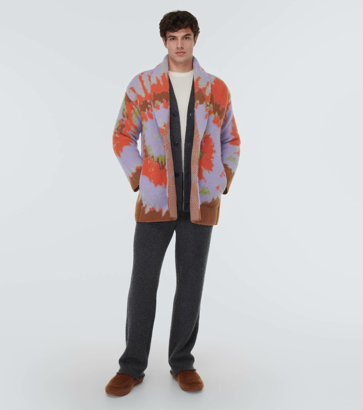 Zegna x The Elder Statesman cashmere and wool robe Zegna Zegna x The Elder Statesman cashmere and wool robe Zegna