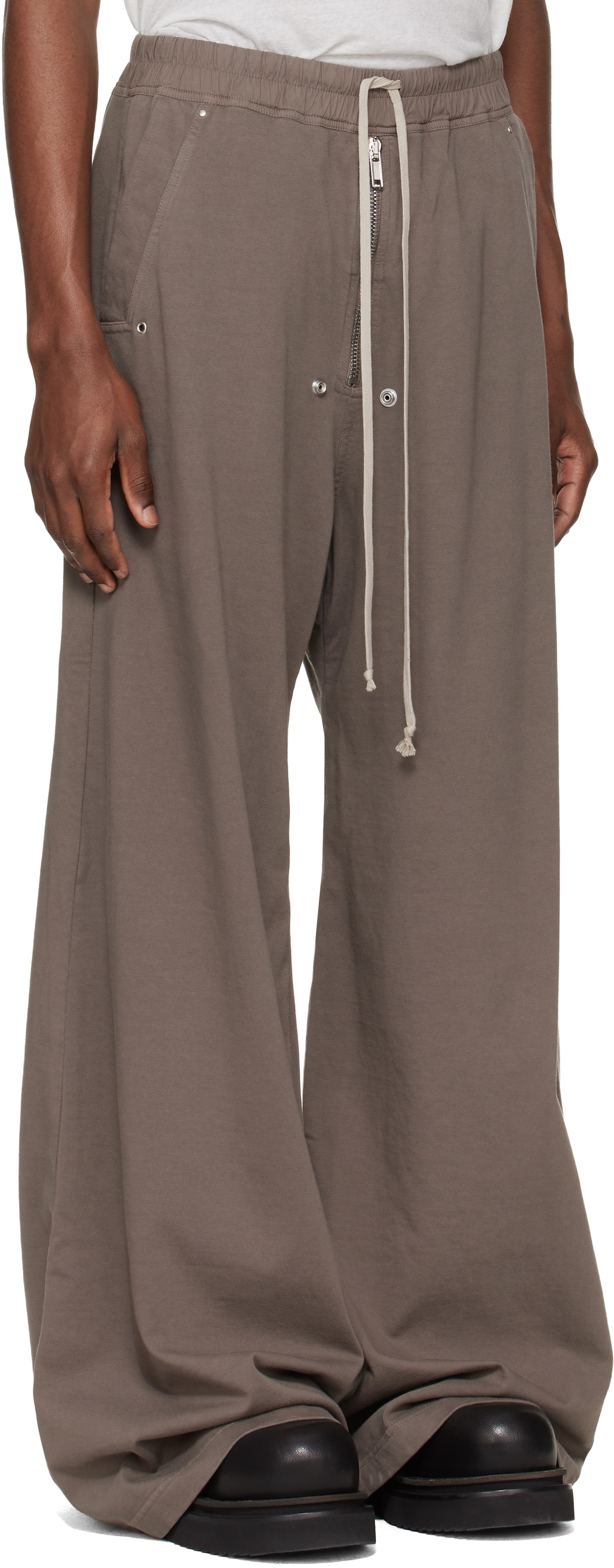Rick Owens DRKSHDW Gray Temple Geth Belas Sweatpants