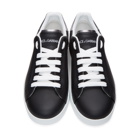 Dolce and Gabbana Black and White Portofino Sneakers