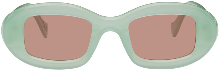 Photo: RETROSUPERFUTURE Green Tutto Sunglasses