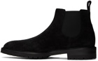 Manolo Blahnik Black Brompton Chelsea Boots