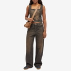 Wood Wood Women's Ellie Baggy Jeans in Burnt Orange Wash