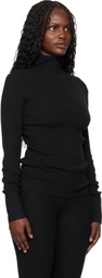 Fear of God ESSENTIALS Black Holiday Rib Long Sleeve Hoodie