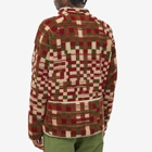 Folk Men's Puzzle Fleece in Winter Wrap Checkerboard