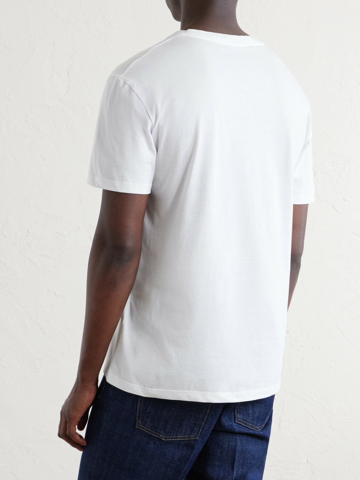Valentino Garavani - Logo-Embroidered Cotton-Jersey T-Shirt - White