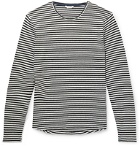 Orlebar Brown - Ob-T Striped Cotton and Linen-Blend T-Shirt - Blue