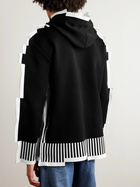 LOEWE - Pixelated Jersey Hoodie - Black