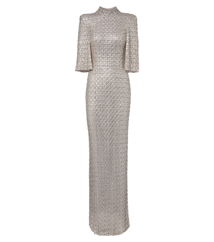 Photo: Jenny Packham Sedona embellished mesh gown