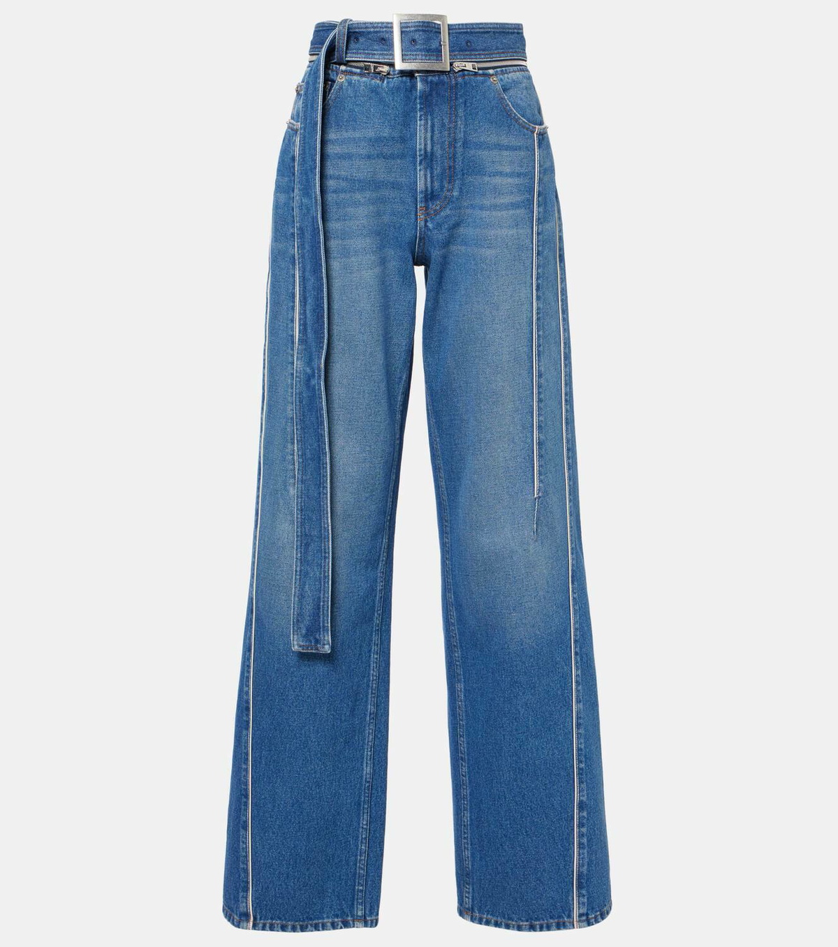 Jean Paul Gaultier Belted high-rise wide-leg jeans Jean Paul Gaultier